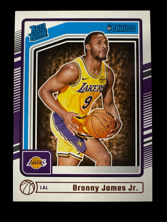 2024-25 Panini Donruss Bronny James Jr. Rated Rookie RC – Los Angeles Lakers NBA Rookie Card (RAW)