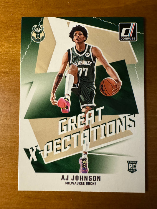 2024-25 Panini Donruss Great X-pectations AJ Johnson #6