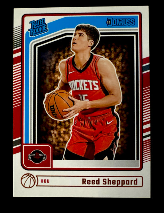 2024-25 Panini Donruss Rated Rookie Reed Shepard RC #202 Houston Rockets