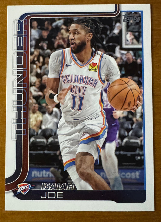 2025-26 Topps Basketball #121 ISAIAH JOE Oklahoma City Thunder