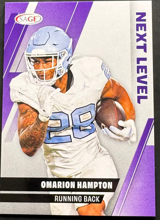 2025 Sage Purple Omarion Hampton MH Trading Cards